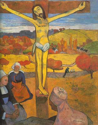 Gemälde Reproduktion von Paul Gauguin Der gelbe Christen