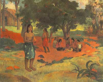 Gemälde Reproduktion von Paul Gauguin Flüsterte Worte