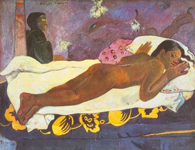 Gemälde Reproduktion von Paul Gauguin The Spirit of the Dead Watch