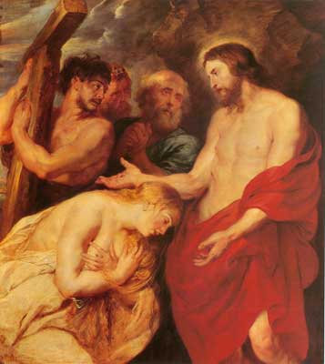 Gemälde Reproduktion von Peter Paul Rubens Gott und die Sünder der Buße