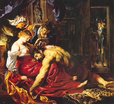 Gemälde Reproduktion von Peter Paul Rubens Samson und Delila