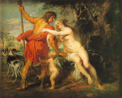 Gemälde Reproduktion von Peter Paul Rubens Venus und Adonis