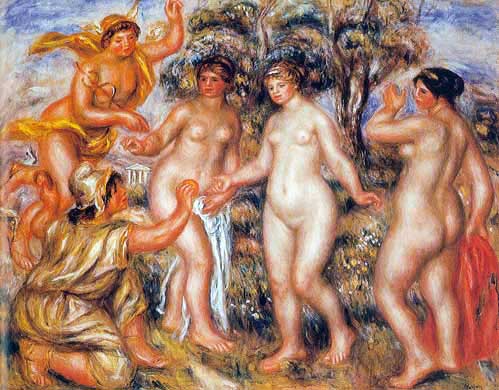 Gemälde Reproduktion von Pierre August Renoir Das Pariser Urteil