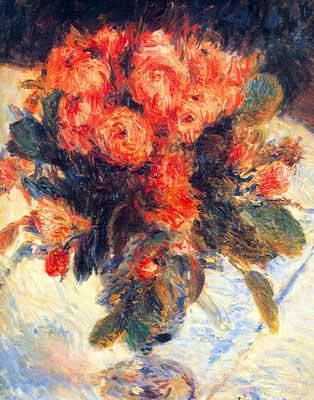 Gemälde Reproduktion von Pierre August Renoir Die Rose