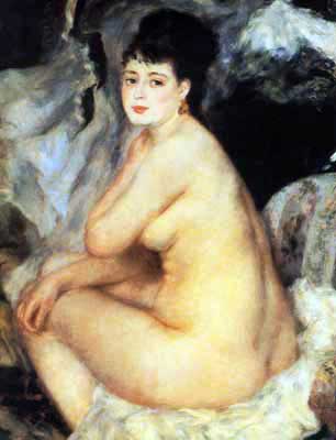 Gemälde Reproduktion von Pierre August Renoir Nackt