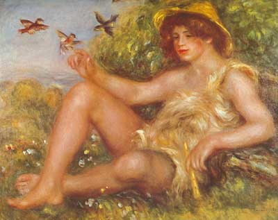 Gemälde Reproduktion von Pierre August Renoir Schäferjunge