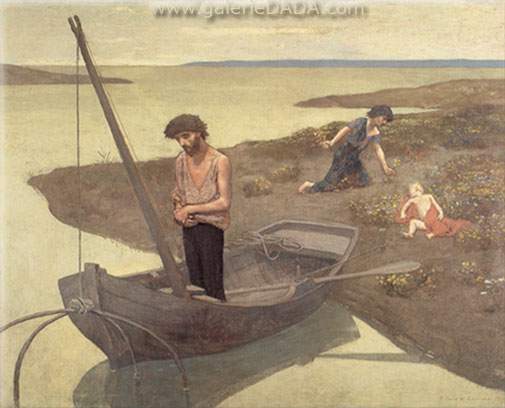 Gemälde Reproduktion von Pierre Puvis de Chavannes Der arme Fischer