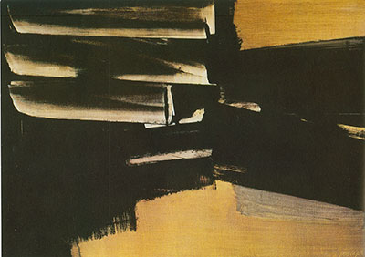 Gemälde Reproduktion von Pierre Soulages 