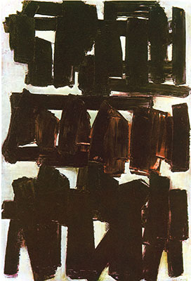 Gemälde Reproduktion von Pierre Soulages 