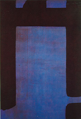 Gemälde Reproduktion von Pierre Soulages Malerei 1977 (2)