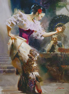 Gemälde Reproduktion von Pino Daeni Tänzerin