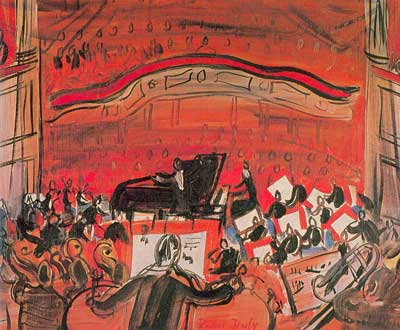 Gemälde Reproduktion von Raoul Dufy Das rote Konzert