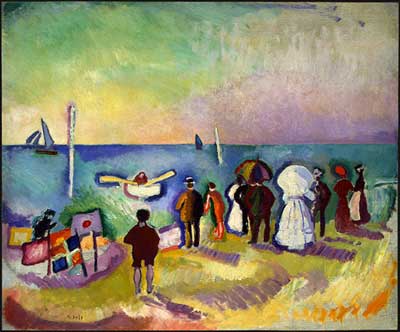 Gemälde Reproduktion von Raoul Dufy The Beach of Saint-Adress