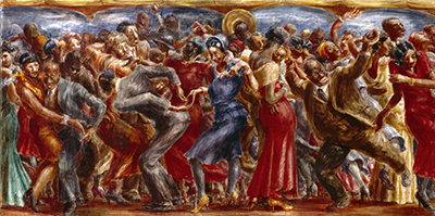 Gemälde Reproduktion von Reginald Marsh Der Savoie Ballsaal