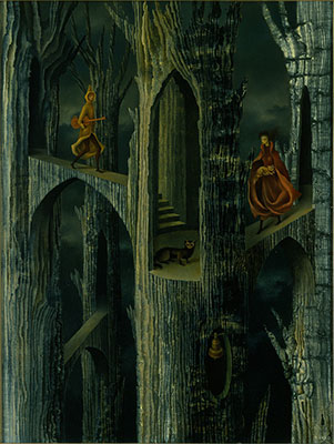 Gemälde Reproduktion von Remedios Varo Architektur