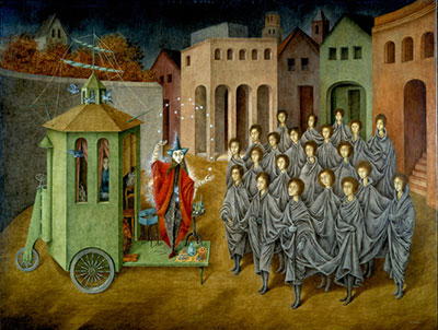 Gemälde Reproduktion von Remedios Varo Der Juggler