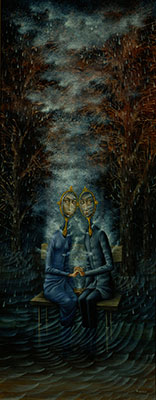 Gemälde Reproduktion von Remedios Varo Die Geliebten