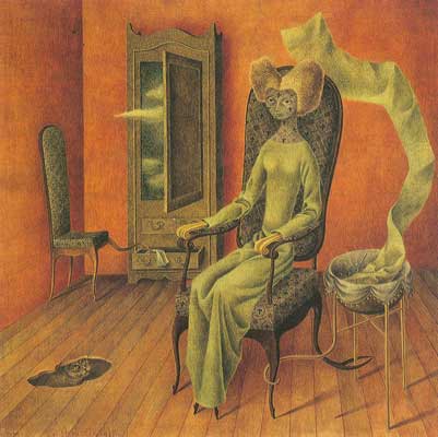 Gemälde Reproduktion von Remedios Varo Die Mimese