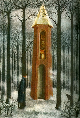 Gemälde Reproduktion von Remedios Varo Lecole buissonniere