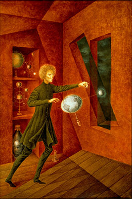 Gemälde Reproduktion von Remedios Varo Phänomene der Schwerelosigkeit