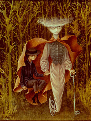 Gemälde Reproduktion von Remedios Varo Richtung Wassermann