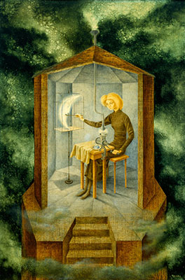 Gemälde Reproduktion von Remedios Varo Schlangenfleisch