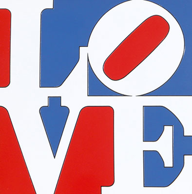 Gemälde Reproduktion von Robert Indiana Amerikanische Liebe