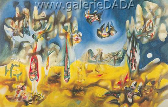 Gemälde Reproduktion von Roberto Matta Die Steine