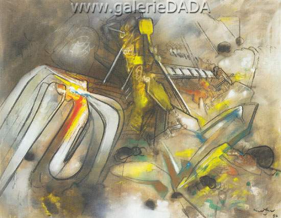 Gemälde Reproduktion von Roberto Matta Ohne Titel