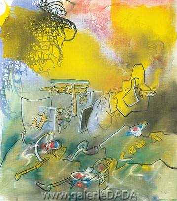 Gemälde Reproduktion von Roberto Matta Risks of elasticities