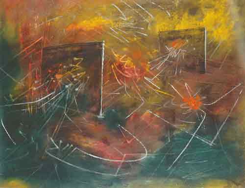 Gemälde Reproduktion von Roberto Matta UN Bienanal