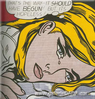 Gemälde Reproduktion von Roy Lichtenstein Hoffnungslos