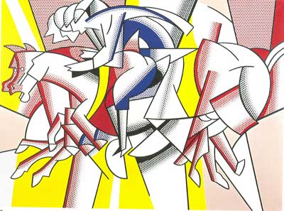 Gemälde Reproduktion von Roy Lichtenstein Rote Pferde