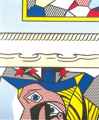 Gemälde Reproduktion von Roy Lichtenstein Zwei Gemälde mit Dado