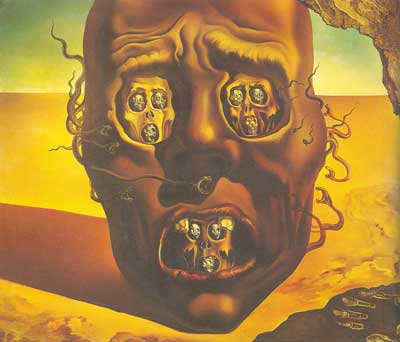 Gemälde Reproduktion von Salvador Dali Das Gesicht des Krieges