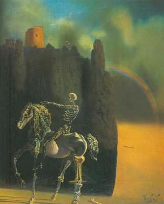 Gemälde Reproduktion von Salvador Dali Der Tod des Pferdes