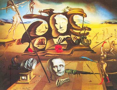 Gemälde Reproduktion von Salvador Dali Die Nase des Kaisers