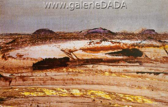 Gemälde Reproduktion von Sidney Nolan Landschaft in Zentralaustralien