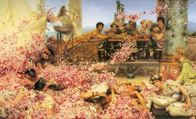 Gemälde Reproduktion von Sir Lawrence Alma-Tadema Die Rose von Heliogabalus