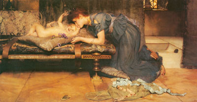 Gemälde Reproduktion von Sir Lawrence Alma-Tadema Ein irdisches Paradise