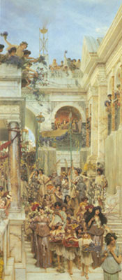 Gemälde Reproduktion von Sir Lawrence Alma-Tadema Frühling