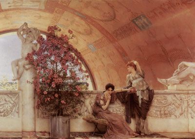 Gemälde Reproduktion von Sir Lawrence Alma-Tadema Unbewusste Rivalen