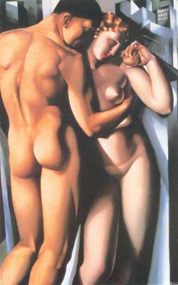 Gemälde Reproduktion von Tamara de Lempicka Adam und Abend