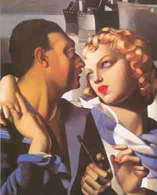 Gemälde Reproduktion von Tamara de Lempicka Idyll