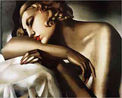 Gemälde Reproduktion von Tamara de Lempicka La Dormeuse