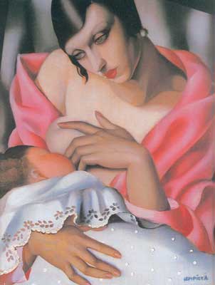 Gemälde Reproduktion von Tamara de Lempicka Mutterschaft