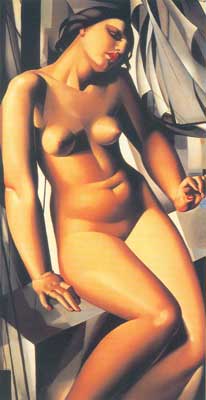 Gemälde Reproduktion von Tamara de Lempicka Nackt mit Segelbooten