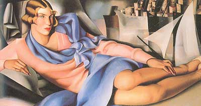 Gemälde Reproduktion von Tamara de Lempicka Porträt von Aluzhi