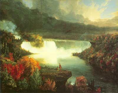 Gemälde Reproduktion von Thomas Cole Die Niagarafälle