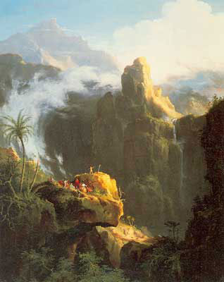 Gemälde Reproduktion von Thomas Cole St. John in der Wildnis